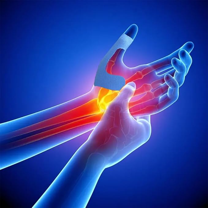 Trufanacosh Elite Performance Thumb Support Tape - Advanced Athletic Strapping for Joint Stability & Ligament Protection - Multi-Color Professional Grade Recovery Series