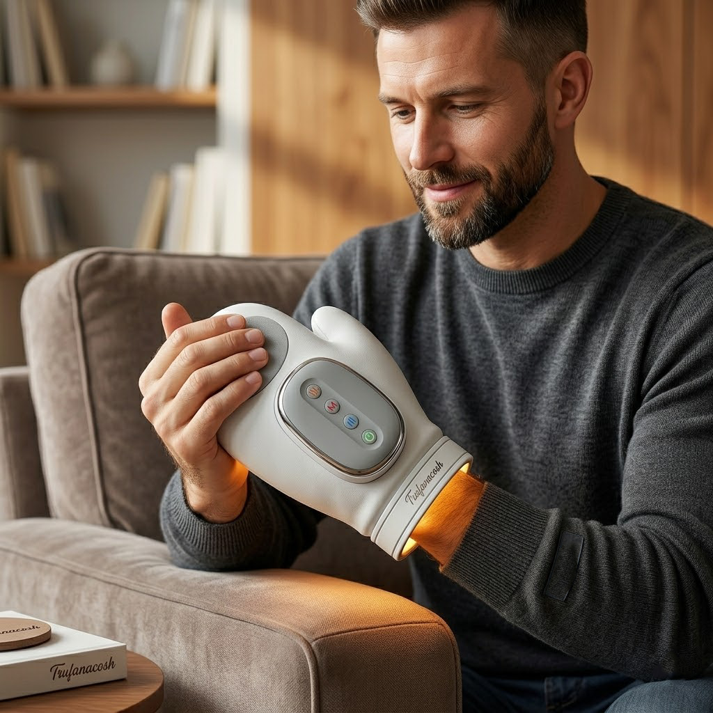 Trufanacosh Electric Hand Massager with Deep Tissue Kneading - Ideal for Arthritis, Carpal Tunnel, & Finger Tension Relief
