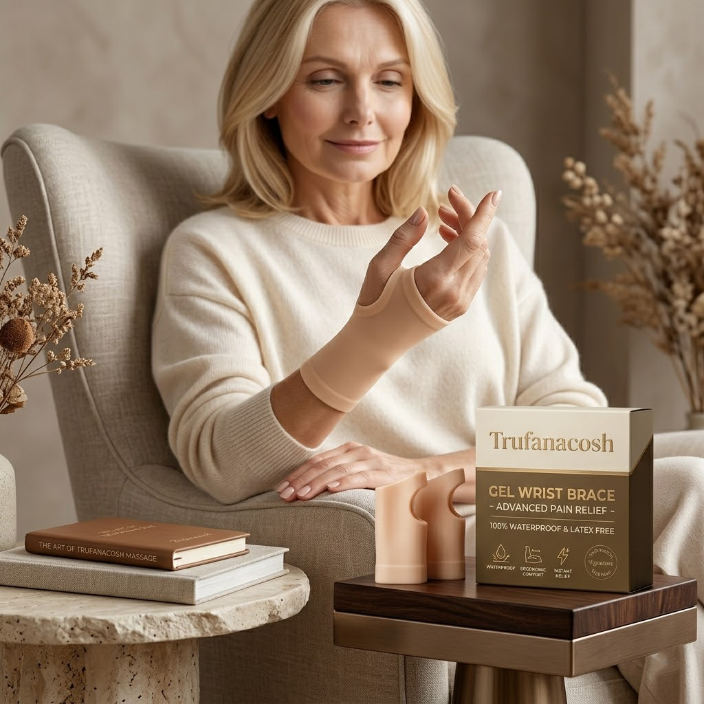 Trufanacosh Advanced Ergonomic Gel Wrist Wrap | Ultra-Soft Lightweight Support for Targeted Joint Comfort & Daily Mobility