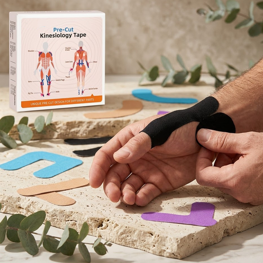 Trufanacosh Elite Performance Thumb Support Tape - Advanced Athletic Strapping for Joint Stability & Ligament Protection - Multi-Color Professional Grade Recovery Series