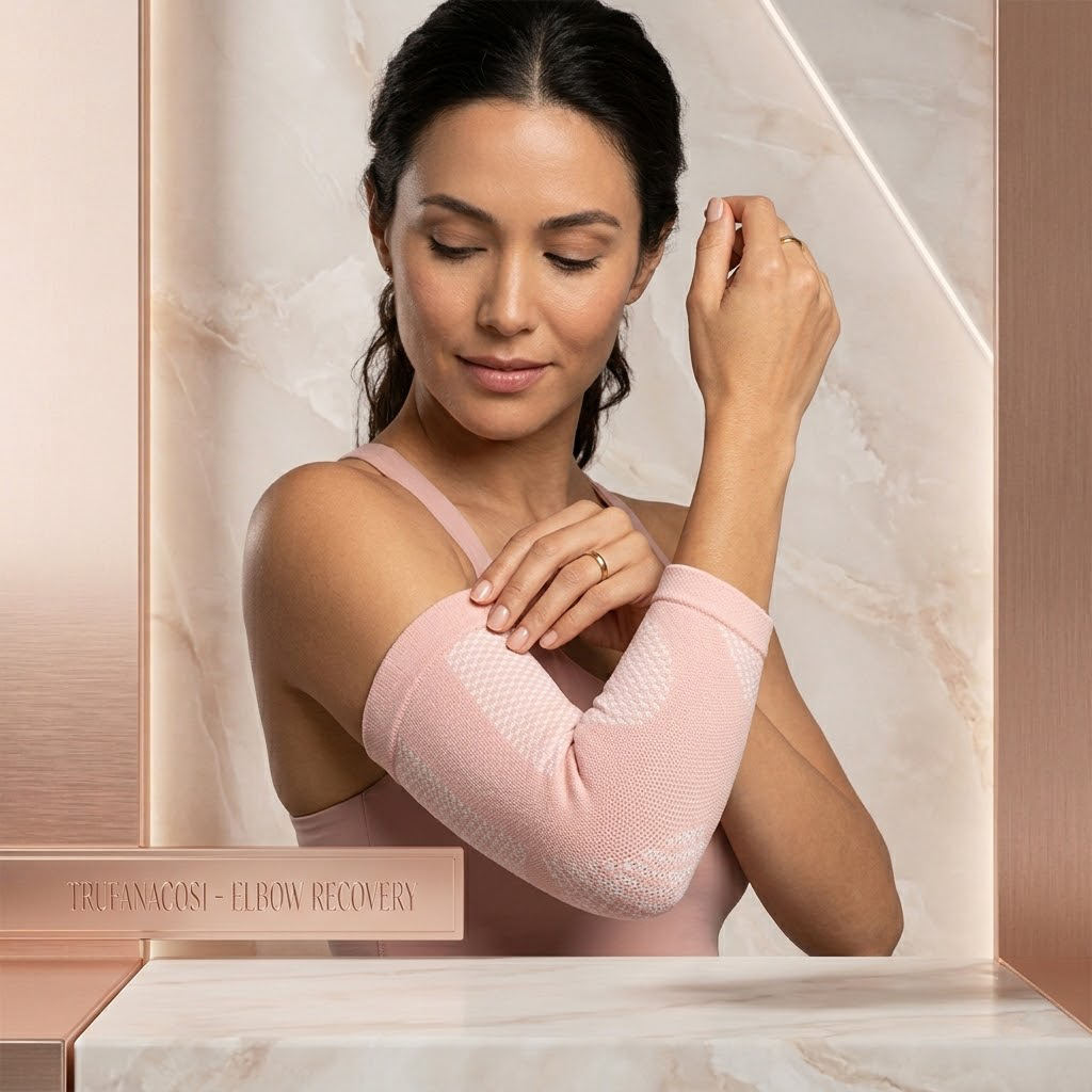Trufanacosh Advanced Joint Recovery Elbow Sleeve - Targeted Compression for Inflammation & Stiffness Relief - 3D Contour Design for Daily Wear & Active Lifestyles