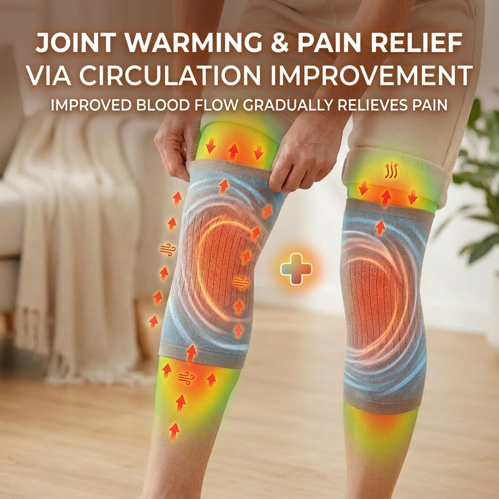 Trufanacosh Luxury Thermal Knee Support - High-End Joint Warming Protection - Breathable Wool Blend for All-Day Comfort & Recovery