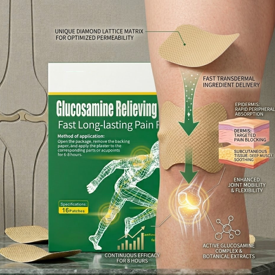 Trufanacosh Cervical Spine Relief Patches - Ergonomic Neck & Shoulder Support for Stiffness & Soreness - 8-Hour Continuous Soothing Therapy for Active Lifestyles