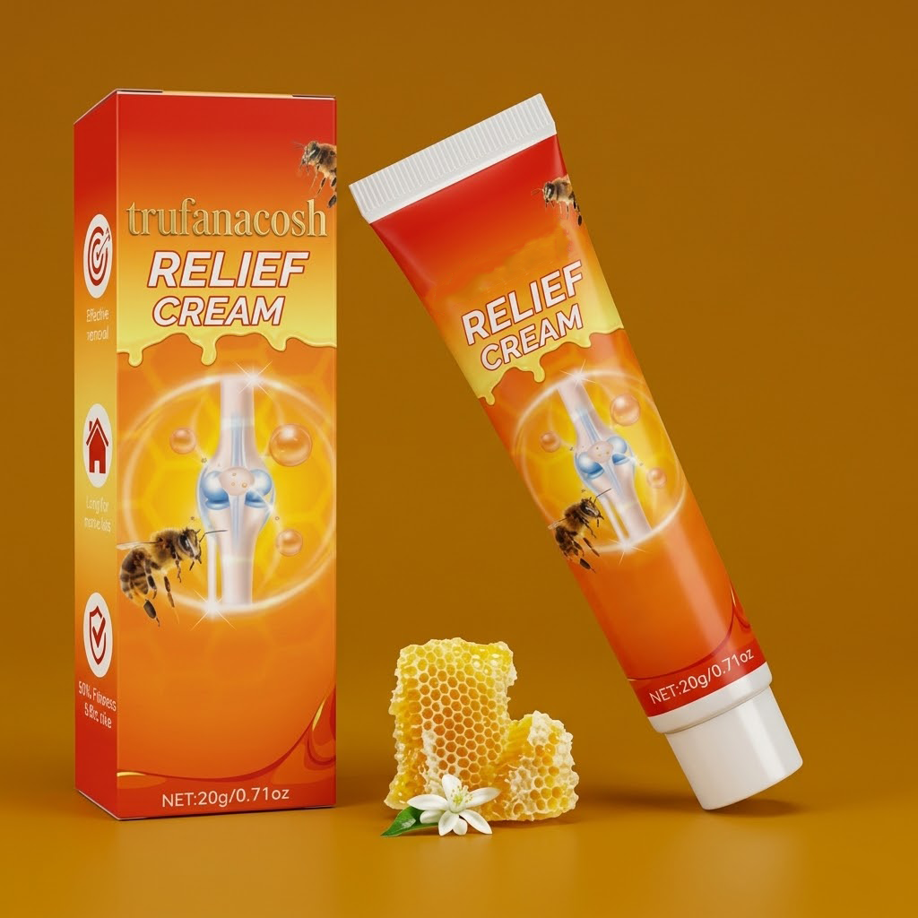 Trufanacosh Bee Venom Joint Relief Cream - Professional Strength Formula for Knee, Back, & Muscle Pain Recovery - Natural Soothing Ointment (20g/0.71oz)